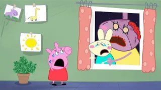 Rebecca Rabbit Horror Story - Mommy Pig Turns Into A Zombie - REBECCA RABBIT FUNNY ANIMATION