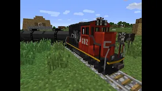 Minecraft TrainCraft Mod Showcase: SD40-2 CN ft: Oil Tanks