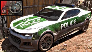 Rebuilding - Police CHEVROLET Car + Chase - Forza Horizon 5 | Thrustmaster T300RS gameplay