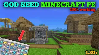 Minecraft pocket edition Edition || Top God Seed For 1.20 (100% working)