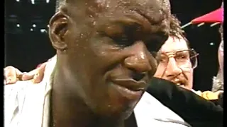 Boxing - 1990 - World Heavywt Title Fight Douglas Vs Tyson  - Larry Merchant PostFight Interview