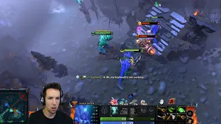 Grubby micro on Naga illusion to body block & kill Invoker + ES