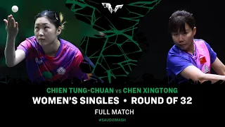 FULL MATCH | CHIEN Tung-Chuan vs CHEN Xingtong | WS R32 | #SaudiSmash 2024