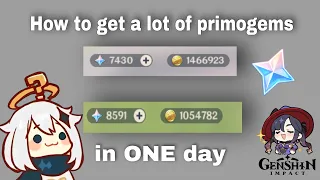 How to get A LOT of primogems in a day! (F2P)