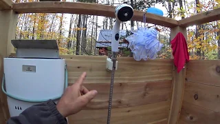 Off Grid Outdoor Shower