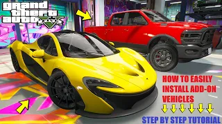 How To Easily Install Add-on Vehicles (GTA V Step By Step Tutorial)