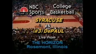 Feb 1981 - Syracuse Orangemen at DePaul Blue Demons (Full NBC Broadcast)