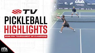 Dylan Frazier Backhand Pickleball Highlight - 2022 PPA Tournament of Champions Men's Singles