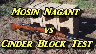 Mosin Nagant 91/30 7.62x54R FMJ VS Cinder Blocks Part 1