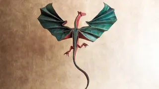 Origami Flying Dragon by Huang Zhen Ming
