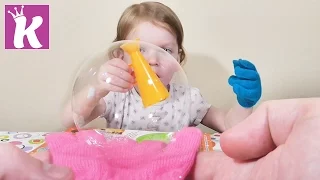 Нелопающиеся мыльные пузыри Elastic Bubble Magic unboxing set soap bubbles