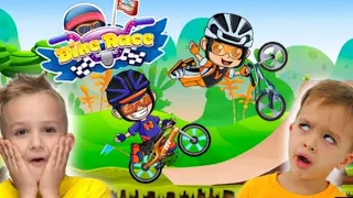 Vlad and Niki exploring a new hobby-bmx bikes game part 108 Season two new bicycles Racing game 2023