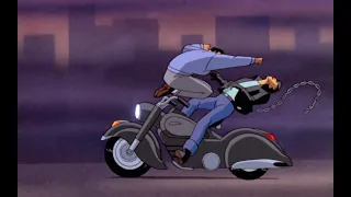 Bruce Wayne motorcycle punch! | Batman: Mask of the Phantasm