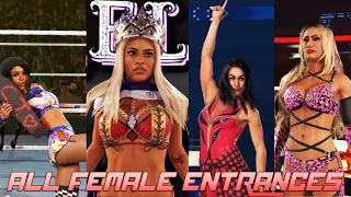 WWE 2K23 ALL FEMALE ENTRANCES (4K Ultra HD)