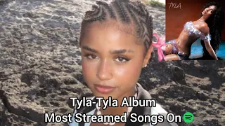 Tyla-Tyla Album Most Streamed Songs On Spotify