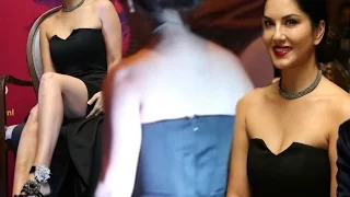 Sunny Leone Hot Cleavage, Thighs And Back Show At  Tu Zaroorat Nahi Tu Zaroori Hai Song Launch