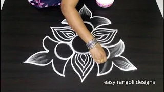 Freehand Kolam designs | How to draw rangoli without dots | Latest muggulu