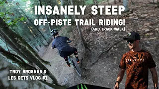 We got LOST on a crazy dangerous trail! Les Gets trail riding and Track Walk - Vlog #1