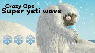 PVZ GW1 Crazy Ops Super Yeti Wave