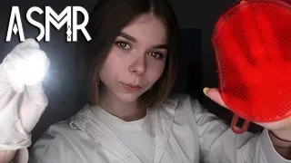 АСМР КЛИНИКА СНА 💤, ролевая игра доктор: осмотр, фонарик, перчатки / ASMR sleep clinic