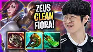 ZEUS IS SO CLEAN WITH FIORA! - T1 Zeus Plays Fiora TOP vs Aatrox! | Season 2023