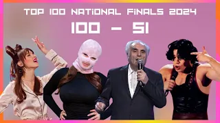 100 - 51 | RESULTS OF THE TOP 100 NATIONAL FINALS 2024 | 1820+ VOTES