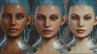 BEAUTIFUL ELVEN FEMALE  BEST  DRAGONS DOGMA 2 CHARACTER SETTINGS - Make her now SLIDER SETTINGS Blue