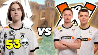 DONK GETS 53 KILLS VS VIRTUS.PRO DUO ON FACEIT!! CS2