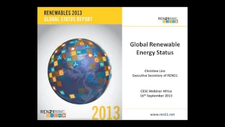 REN21 Renewables Global Status Report: Focus on Africa
