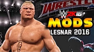 WWE 2K16 - Brock Lesnar 2016 Updated Model & Updated Pyro!