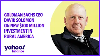Goldman Sachs CEO David Solomon on new $100 million investment in rural America