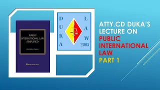 PUBLIC INTERNATIONAL LAW PART 1