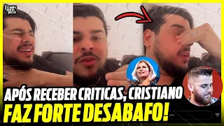 CRISTIANO da dupla com ZÉ NETO DESABAFA após ser CRITICADO por velório de MARILIA MENDONÇA!