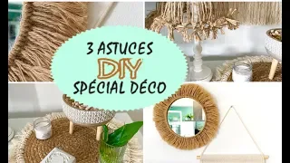 3 astuces DIY⇾ spécial ⟪ DÉCO - RÉCUP & TENDANCE ⟫ #2