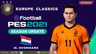 M. OVERMARS face+stats (Europe Classics) How to create in PES 2021