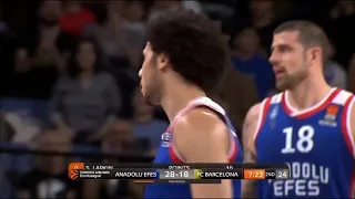 Shane Larkin highlights (Anadolu Efes Istanbul vs FC Barcelona Lassa: 92-70)