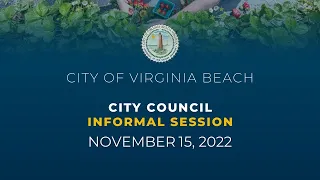 City Council Informal - 11/15/2022