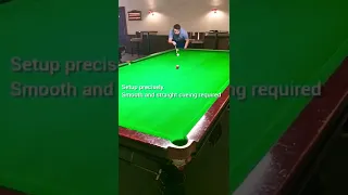 Straight cueing practice (Straight aiming and smooth cue action) #shorts #snooker