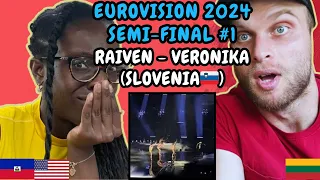 REACTION TO Raiven - Veronika (Slovenia 🇸🇮 Eurovision 2024 Semi-Final #1) | FIRST TIME WATCHING