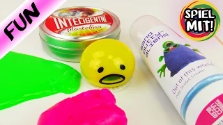 FRISST GUDETAMA INTELLIGENTE KNETE? Super Sand, Thinking Putty & Furz Schleim | Spiel mit mir