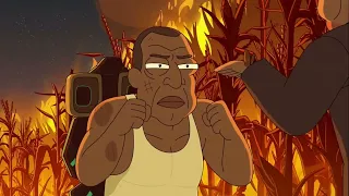 I´m still the gooddamn president full fight- Rick and Morty - Soy el maldito presidente sub esp