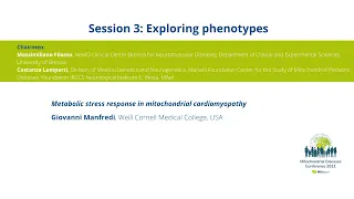 Metabolic stress response in mitochondrial cardiomyopathy, Giovanni Manfredi