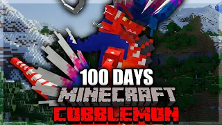 I Spent 100 DAYS in PARADOX ONLY COBBLEMON! (Minecraft Pokémon)