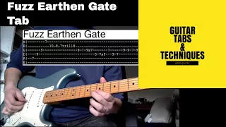 Fuzz Earthen Gate Guitar Lesson with Tabs