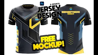 (Free/Libre) Sublimation E-sports Jersey Design | PSD file