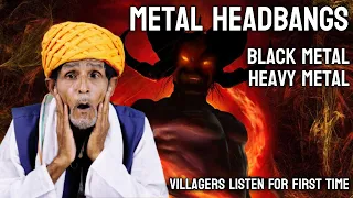 Villagers First Time Listen To Metal Music Headbang ! React 2.0 Try Not to Headbang