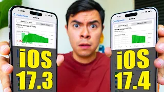 🔋 PRUEBA DE BATERÍA ❌ ¿Va Mejor o Peor con iOS 17.4? ✅ (Se puso feo)