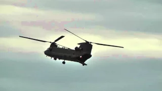 00118 A Chinook Helicopter Fly Past At Clacton On Sea Essex Air Show 2015 RAW Unedited Video