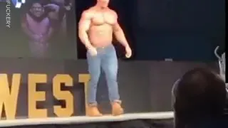 Massive Bodybuilder "The Titan" Falls Off Stage