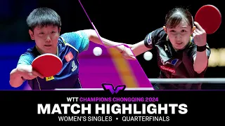 Sun Yingsha vs Hina Hayata | WS QF | WTT Champions Chongqing 2024